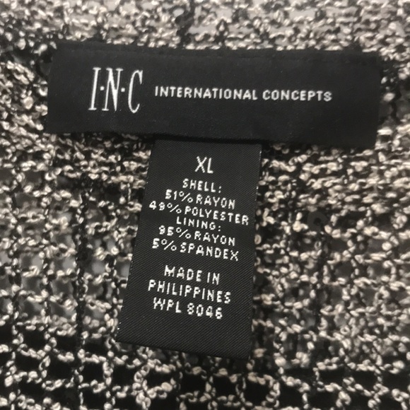 I.N.C International Concepts Women’s Black Two Piece Top Size XL - Picture 4 of 5